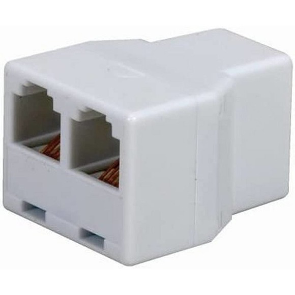 6 RCA Moduler In-Line Splitters, Phone Jack Splitter, TP270WHR, White, Free Ship - Picture 2 of 5